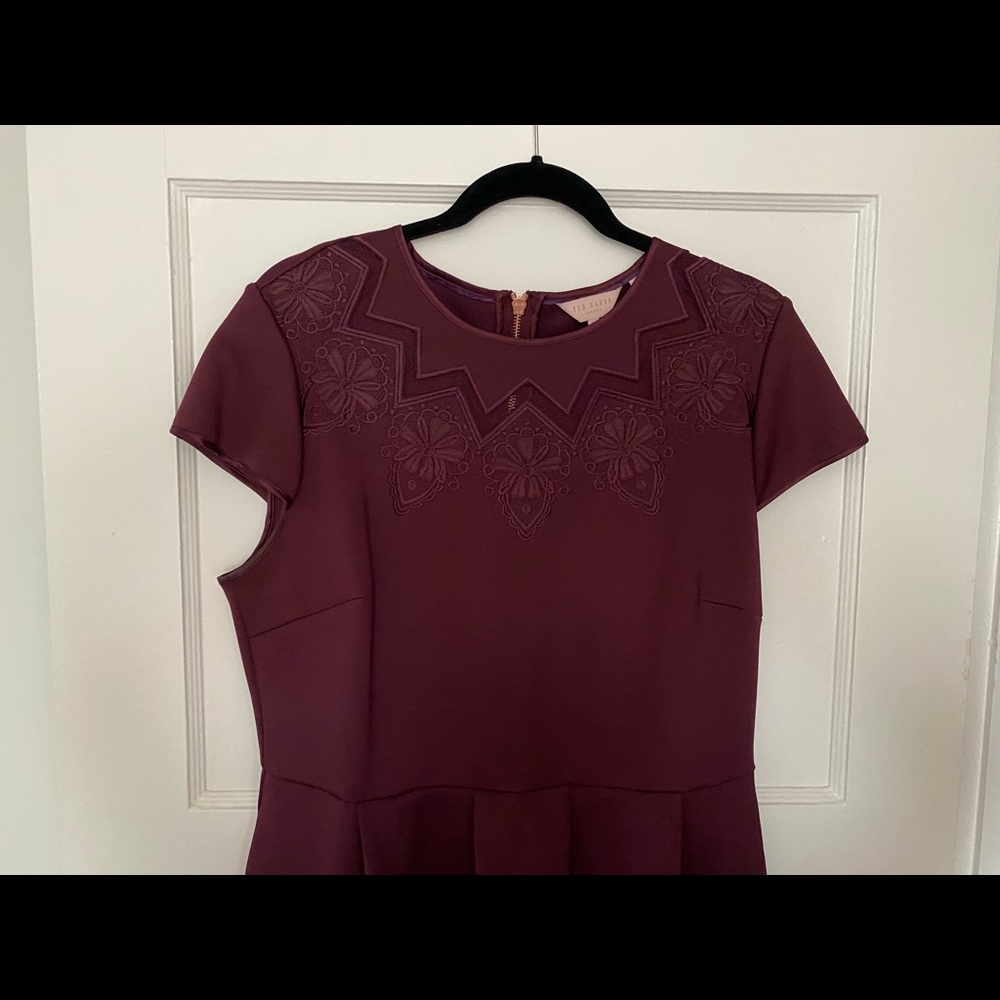 Ted Baker Burgundy Dress - Picture 4 of 6